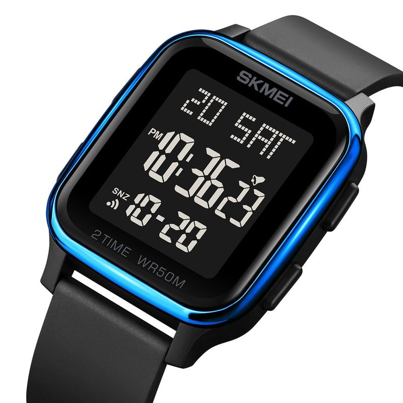 Fashion, accesorii si bijuterii - Barbati - Bijuterii barbati - Ceasuri barbati - Ceas de barbati Skmei Sport Digital Casual Led Negru/Albastru - Infinity.ro