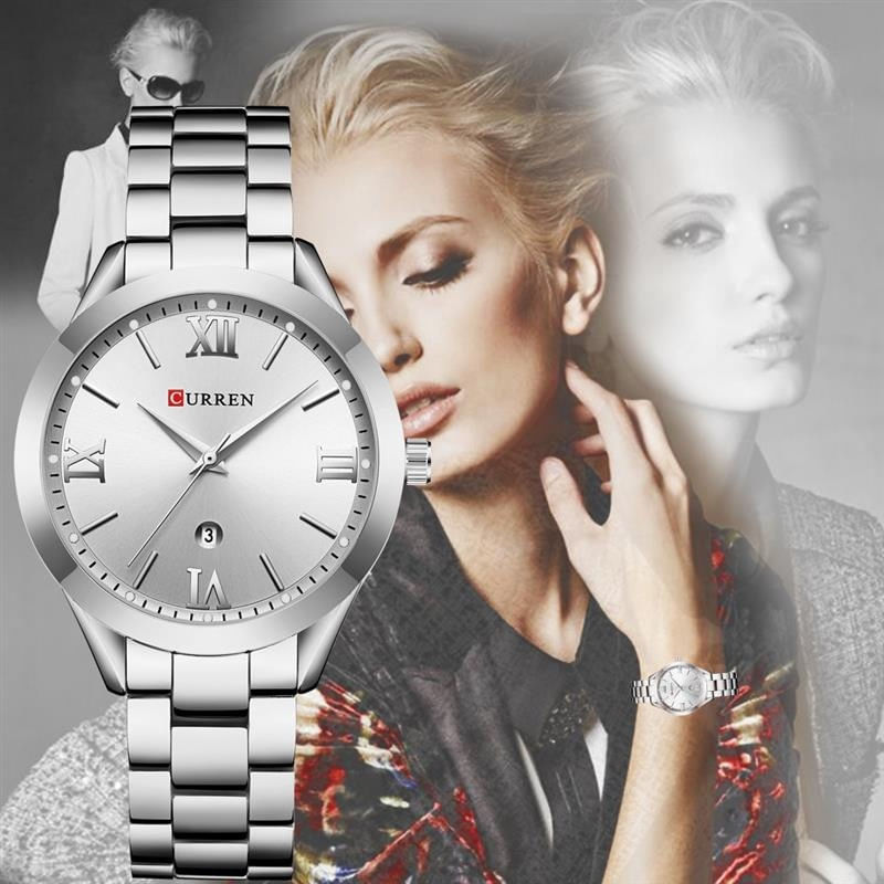 Fashion, accesorii si bijuterii - Femei - Bijuterii femei - Ceasuri femei - Ceas de dama elegant, Curren, Quartz, Fashion, Quartz, Otel inoxidabil - Infinity.ro