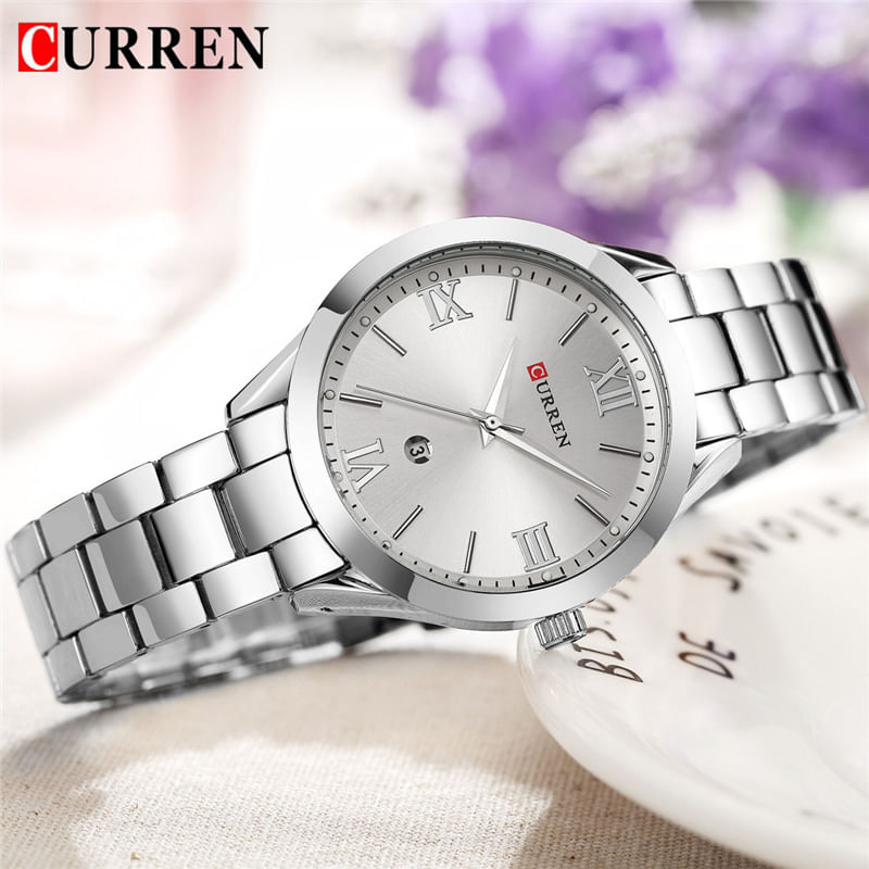 Fashion, accesorii si bijuterii - Femei - Bijuterii femei - Ceasuri femei - Ceas de dama elegant, Curren, Quartz, Fashion, Quartz, Otel inoxidabil - Infinity.ro