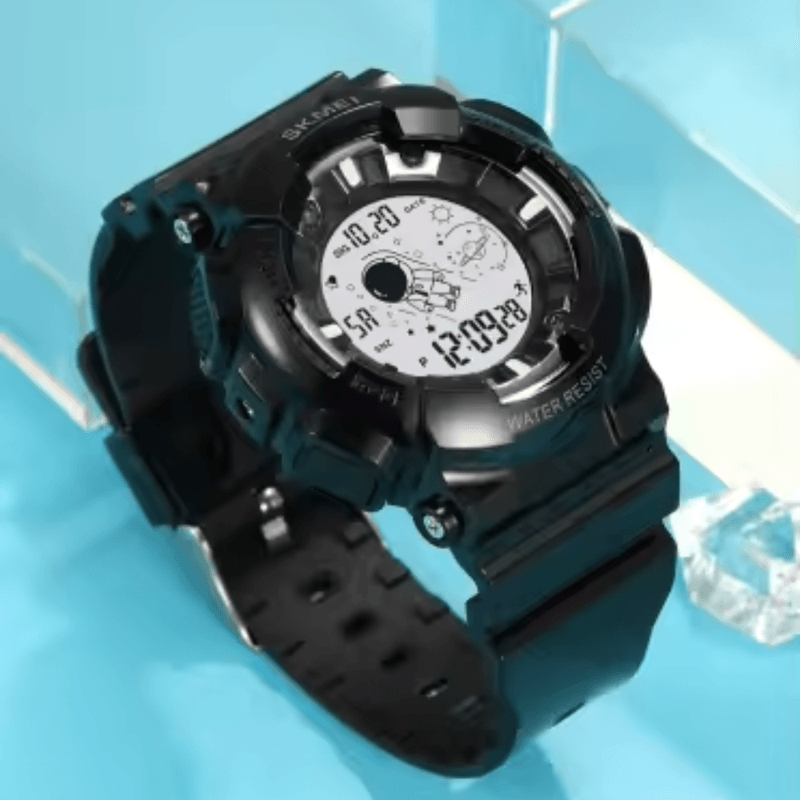 Fashion, accesorii si bijuterii - Barbati - Bijuterii barbati - Ceasuri barbati - Ceas de mana barbatesc Skmei Stil Militar Fashion Led Army Quartz Casual Digital Led Negru - Infinity.ro