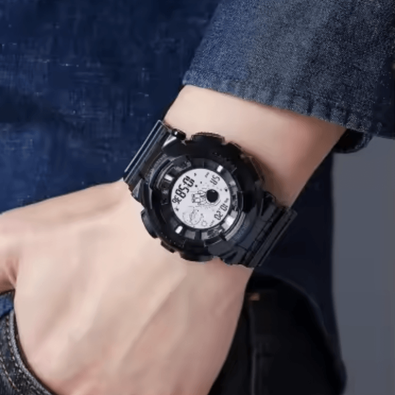 Fashion, accesorii si bijuterii - Barbati - Bijuterii barbati - Ceasuri barbati - Ceas de mana barbatesc Skmei Stil Militar Fashion Led Army Quartz Casual Digital Led Negru - Infinity.ro