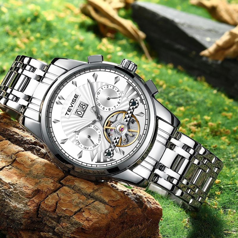 Fashion, accesorii si bijuterii - Barbati - Bijuterii barbati - Ceasuri barbati - Ceas de mana barbati Tevise Mecanic Automatic Tourbillon Self Wind Business Casual Cutie - Infinity.ro