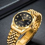 Fashion, accesorii si bijuterii - Barbati - Bijuterii barbati - Ceasuri barbati - Ceas de mana barbati Tevise Clasic Mecanic Automatic Otel inoxidabil Auriu/Negru - Infinity.ro