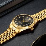 Fashion, accesorii si bijuterii - Barbati - Bijuterii barbati - Ceasuri barbati - Ceas de mana barbati Tevise Clasic Mecanic Automatic Otel inoxidabil Auriu/Negru - Infinity.ro