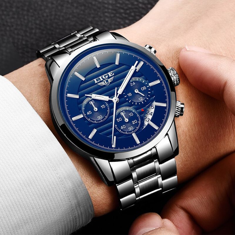 Fashion, accesorii si bijuterii - Barbati - Bijuterii barbati - Ceasuri barbati - Ceas elegant barbatesc Business Quartz Otel - Infinity.ro