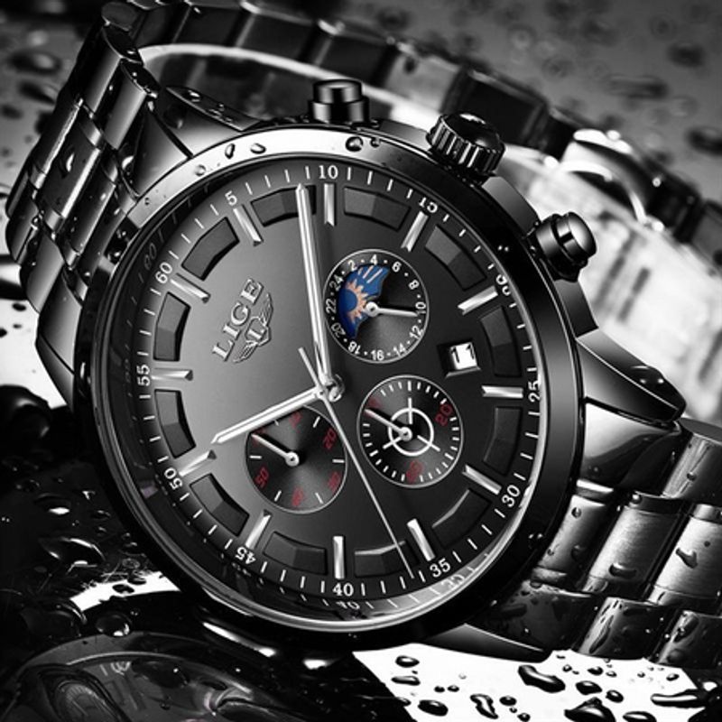 Fashion, accesorii si bijuterii - Barbati - Bijuterii barbati - Ceasuri barbati - Ceas elegant Lige Mecanism Quartz - Infinity.ro