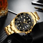 Fashion, accesorii si bijuterii - Barbati - Bijuterii barbati - Ceasuri barbati - Ceas mecanic automatic Tevise Otel Auriu - Infinity.ro