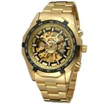 Fashion, accesorii si bijuterii - Barbati - Bijuterii barbati - Ceasuri barbati - Ceas mecanic T-Winner Automatic Clasic Fashion Auriu - Infinity.ro