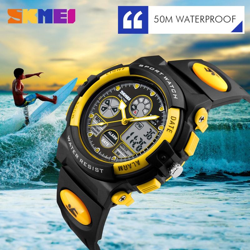 Fashion, accesorii si bijuterii - Copii - Accesorii copii - Bijuterii si ceasuri copii - Ceas pentru copii, Sport, Dual-Time, Casual, Quartz, Curea din PU - Infinity.ro