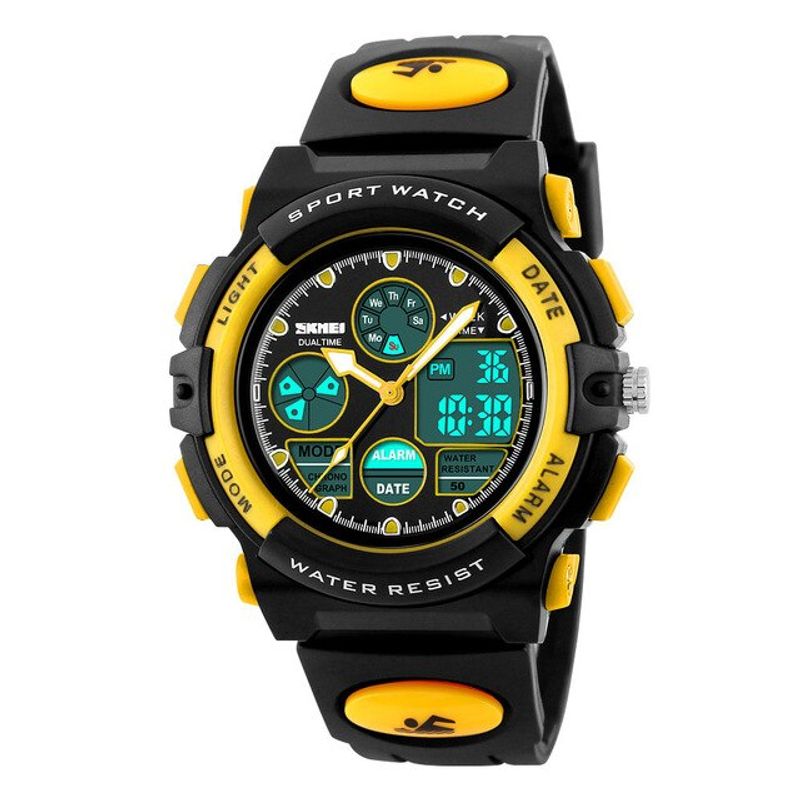 Fashion, accesorii si bijuterii - Copii - Accesorii copii - Bijuterii si ceasuri copii - Ceas pentru copii, Sport, Dual-Time, Casual, Quartz, Curea din PU - Infinity.ro