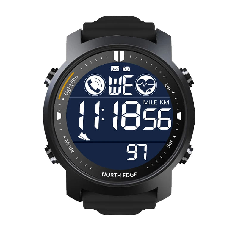 Laptop, Telefoane si Tablete - Wearables si gadgeturi - Gadgeturi - Accesorii SMART - Ceas smartwatch North Edge Laker 2 Sport Digital Control stare de sanatate Reamintire apeluri Poze - Infinity.ro