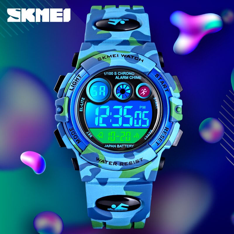 Fashion, accesorii si bijuterii - Copii - Accesorii copii - Bijuterii si ceasuri copii - Ceas sport pentru copii, Militar, Camuflaj, Digital - Infinity.ro