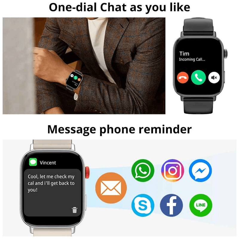 Laptop, Telefoane si Tablete - Wearables si gadgeturi - Gadgeturi - Accesorii SMART - COLMI C8 Max Smartwatch 1.93" HD, Apeluri Bluetooth 5.3, Puls, Oxigen, Somn, Waterproof - Infinity.ro