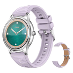 Laptop, Telefoane si Tablete - Wearables si gadgeturi - Gadgeturi - Accesorii SMART - COLMI L28 Air Smartwatch Femei, AMOLED 1.32", Apeluri Bluetooth, Silicon + Piele, Sanatate - Infinity.ro