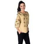 Fashion, accesorii si bijuterii - Femei - Imbracaminte femei - Camasi si bluze femei - Bluza dama 025 crem marimea S - Infinity.ro