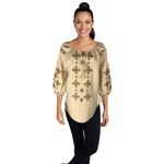 Fashion, accesorii si bijuterii - Femei - Imbracaminte femei - Camasi si bluze femei - Bluza dama 025 crem marimea S - Infinity.ro