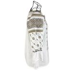 Fashion, accesorii si bijuterii - Femei - Imbracaminte femei - Camasi si bluze femei - Bluza dama RA25 alb/bej marimea S - Infinity.ro