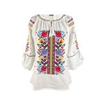 Fashion, accesorii si bijuterii - Femei - Imbracaminte femei - Camasi si bluze femei - Bluza dama RA25 alb/galben marimea S - Infinity.ro