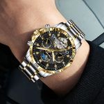 Fashion, accesorii si bijuterii - Barbati - Bijuterii barbati - Ceasuri barbati - Ceas barbati Tevise Mecanic Automatic Business Analog Elegant Argintiu/Negru - Infinity.ro