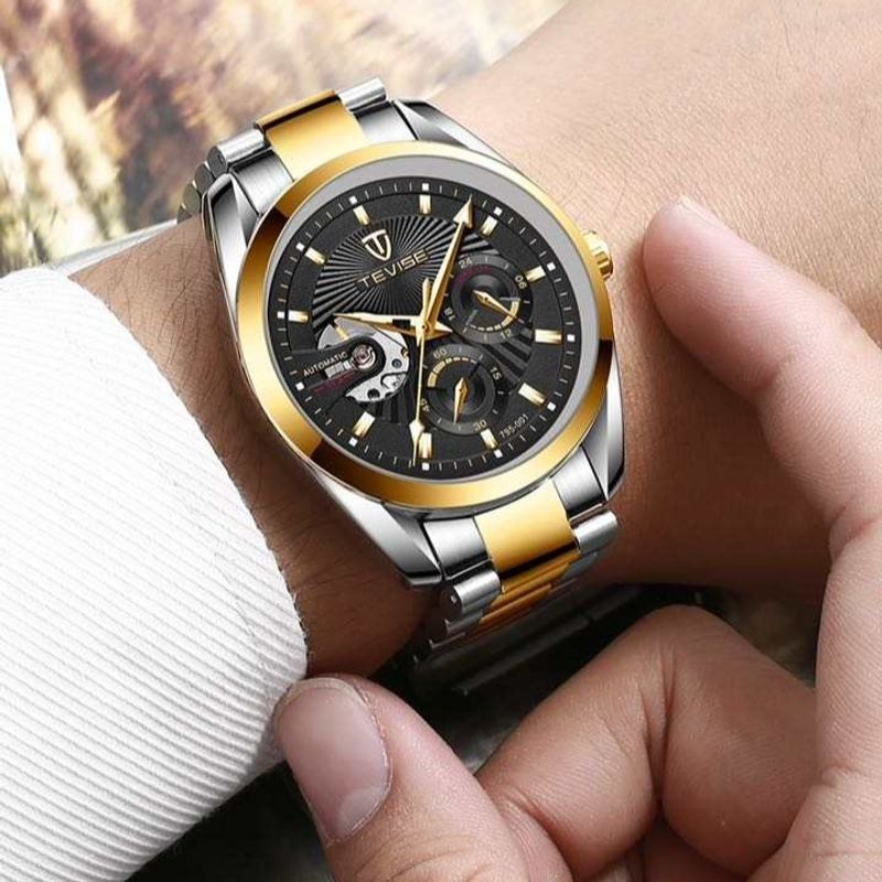 Fashion, accesorii si bijuterii - Barbati - Bijuterii barbati - Ceasuri barbati - Ceas barbatesc Tevise Mecanic Automatic Otel Analog Business Elegant Argintiu - Infinity.ro
