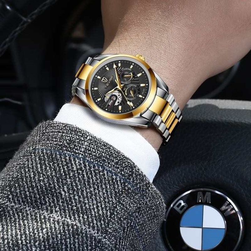 Fashion, accesorii si bijuterii - Barbati - Bijuterii barbati - Ceasuri barbati - Ceas barbatesc Tevise Mecanic Automatic Otel Analog Business Elegant Argintiu - Infinity.ro