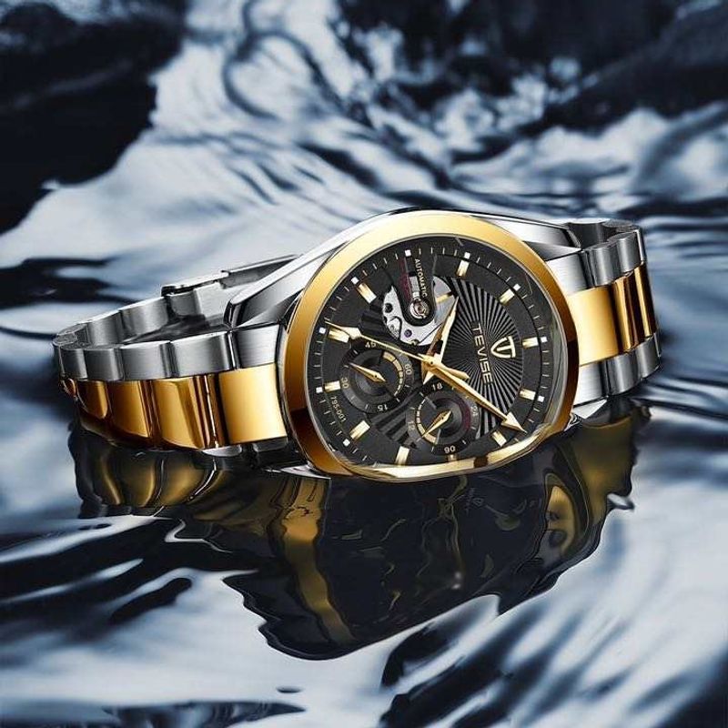 Fashion, accesorii si bijuterii - Barbati - Bijuterii barbati - Ceasuri barbati - Ceas barbatesc Tevise Mecanic Automatic Otel Analog Business Elegant Argintiu - Infinity.ro