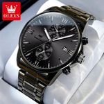 Fashion, accesorii si bijuterii - Barbati - Bijuterii barbati - Ceasuri barbati - Ceas barbatesc Olevs Quartz Analog Negru Otel Data - Infinity.ro