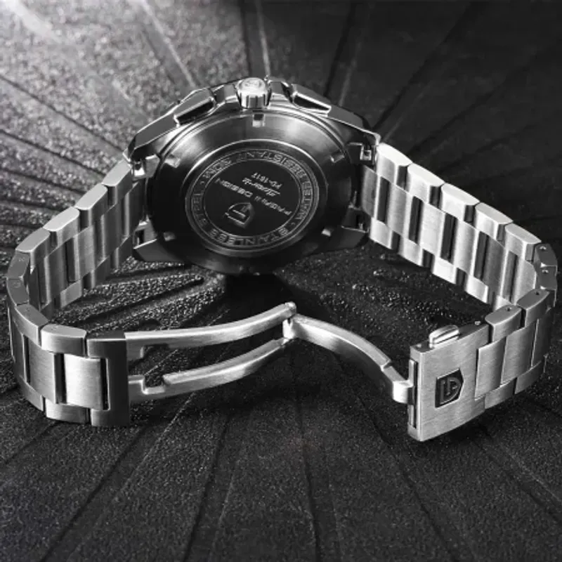 Fashion, accesorii si bijuterii - Barbati - Bijuterii barbati - Ceasuri barbati - Ceas Automatic Barbati PAGANI DESIGN PD-1753, 40mm, NH35A Japan, Safir, Bratara Inox, Pilot - Infinity.ro