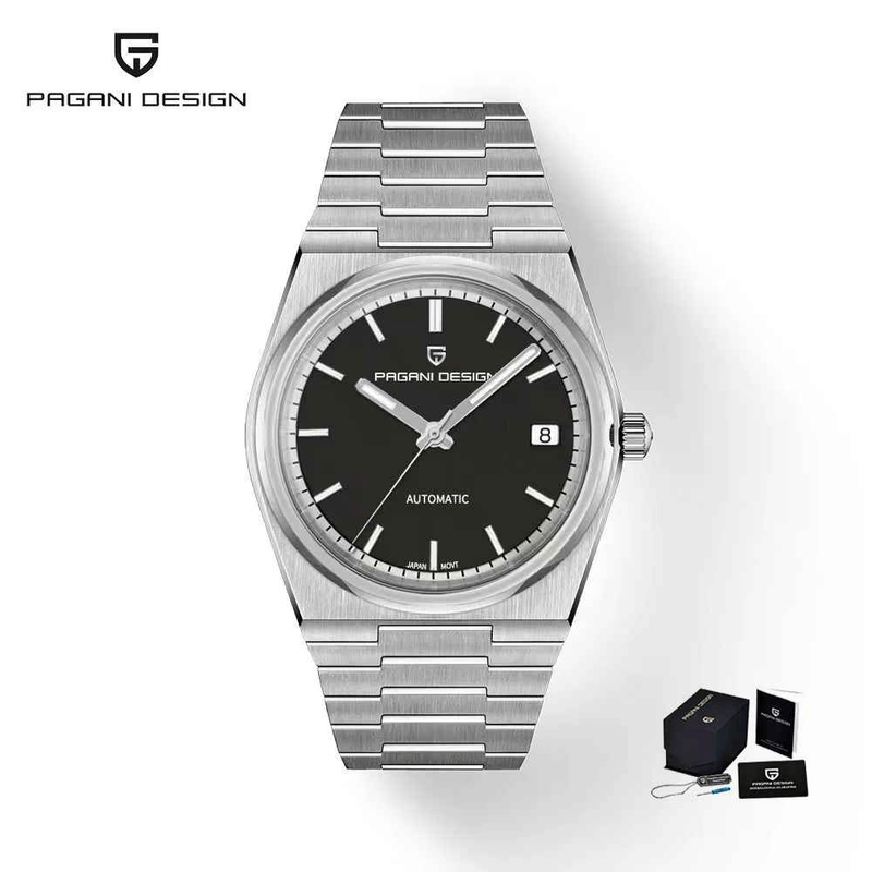 Fashion, accesorii si bijuterii - Barbati - Bijuterii barbati - Ceasuri barbati - Ceas Automatic Barbati PAGANI DESIGN PD-1753, 40mm, NH35A Japan, Safir, Bratara Inox, Pilot - Infinity.ro