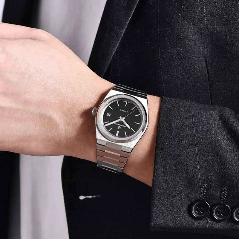 Fashion, accesorii si bijuterii - Barbati - Bijuterii barbati - Ceasuri barbati - Ceas Automatic Barbati PAGANI DESIGN PD-1753, 40mm, NH35A Japan, Safir, Bratara Inox, Pilot - Infinity.ro