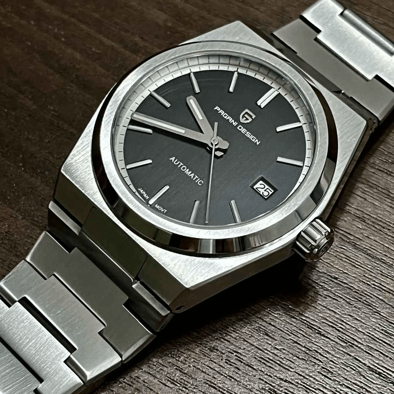 Fashion, accesorii si bijuterii - Barbati - Bijuterii barbati - Ceasuri barbati - Ceas Automatic Barbati PAGANI DESIGN PD-1753, 40mm, NH35A Japan, Safir, Bratara Inox, Pilot - Infinity.ro