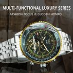 Fashion, accesorii si bijuterii - Barbati - Bijuterii barbati - Ceasuri barbati - Ceas barbatesc de mana Jaragar Multifunctional Tourbillon Skeleton Mecanic Automatic - Infinity.ro