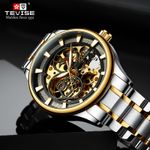 Fashion, accesorii si bijuterii - Barbati - Bijuterii barbati - Ceasuri barbati - Ceas barbatesc Tevise Analog Skeleton Mecanic Automatic Luxury Otel inoxidabil Business - Infinity.ro