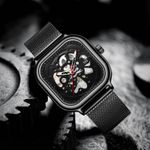 Fashion, accesorii si bijuterii - Barbati - Bijuterii barbati - Ceasuri barbati - TIO Ceas mecanic automatic barbatesc Analog Negru Bratara reglabila - Infinity.ro