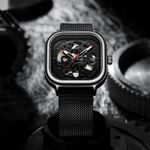 Fashion, accesorii si bijuterii - Barbati - Bijuterii barbati - Ceasuri barbati - TIO Ceas mecanic automatic barbatesc Analog Negru Bratara reglabila - Infinity.ro