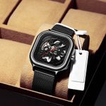 Fashion, accesorii si bijuterii - Barbati - Bijuterii barbati - Ceasuri barbati - TIO Ceas mecanic automatic barbatesc Analog Negru Bratara reglabila - Infinity.ro