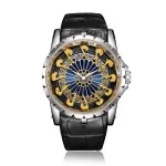 Fashion, accesorii si bijuterii - Barbati - Bijuterii barbati - Ceasuri barbati - Ceas barbatesc de mana Onola Quartz Analog Casual Fashion Negru Auriu - Infinity.ro