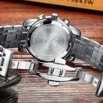 Fashion, accesorii si bijuterii - Barbati - Bijuterii barbati - Ceasuri barbati - Ceas barbati Nibosi Data Otel Analog Mecanism Quartz Argintiu - Infinity.ro
