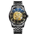 Fashion, accesorii si bijuterii - Barbati - Bijuterii barbati - Ceasuri barbati - Ceas barbatesc Tevise Mecanic Automatic Business Luxury Elegant Negru Auriu - Infinity.ro