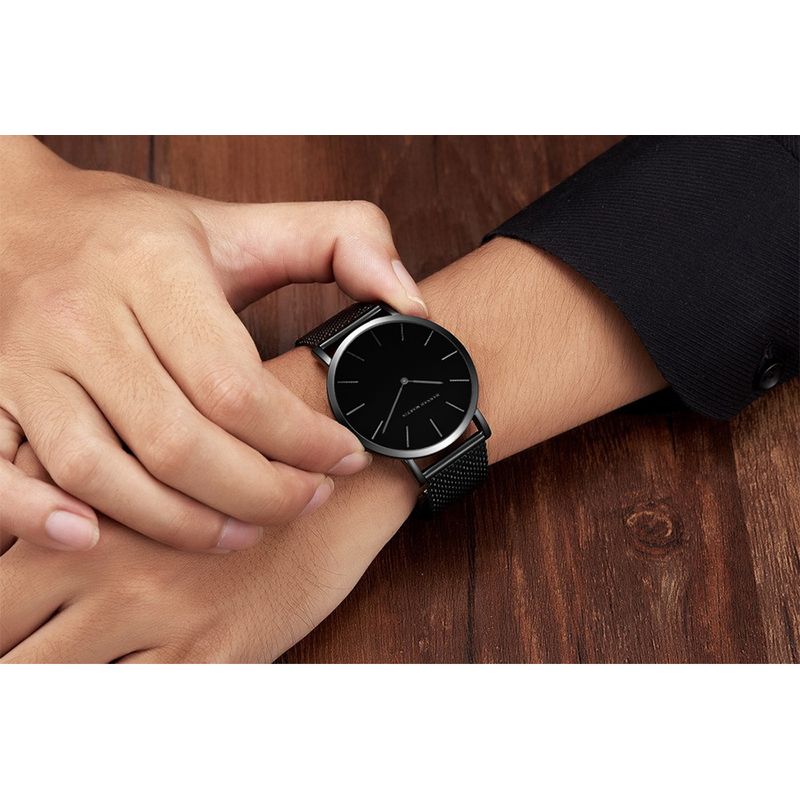 Fashion, accesorii si bijuterii - Barbati - Bijuterii barbati - Ceasuri barbati - Ceas barbatesc Hannah Martin Quartz Otel inoxidabil Negru - Infinity.ro