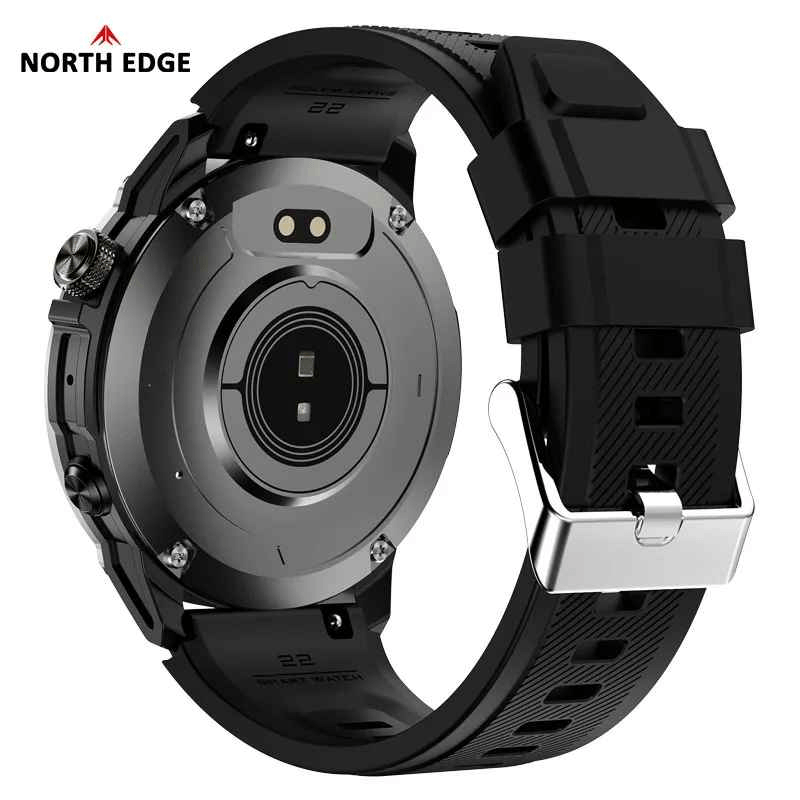 Laptop, Telefoane si Tablete - Wearables si gadgeturi - Gadgeturi - Accesorii SMART - NORTH EDGE HK08 Smartwatch GPS 1.43" AMOLED, Apeluri BT, Altimetru, Barometru, Oxigen, 7 Zile - Infinity.ro