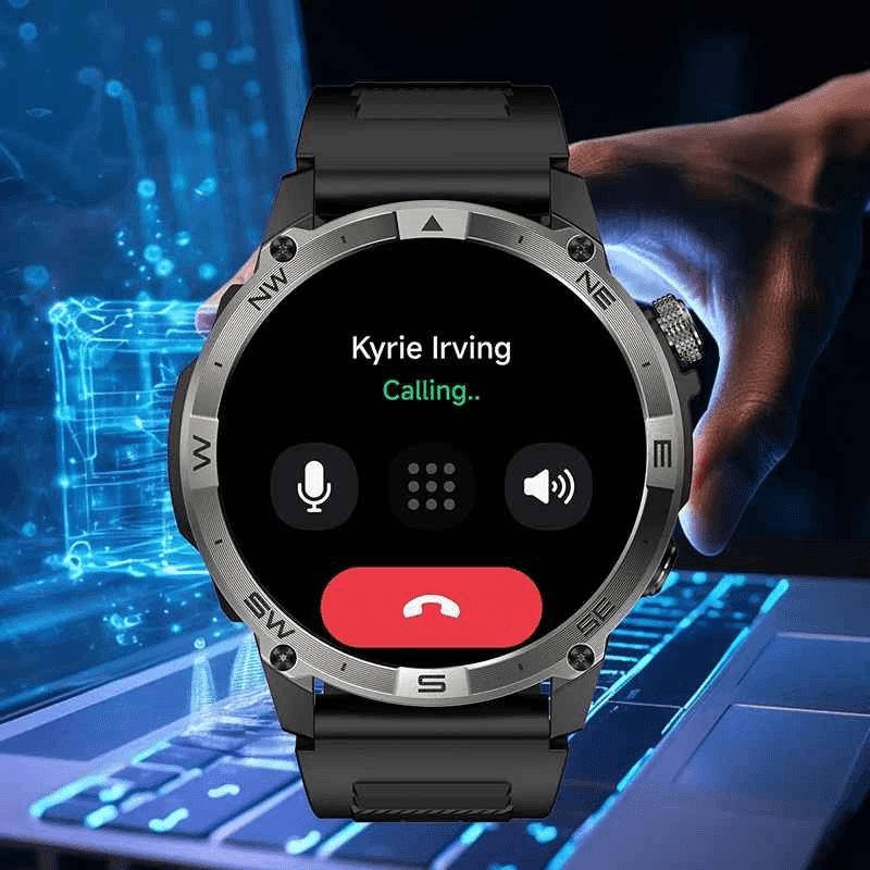 Laptop, Telefoane si Tablete - Wearables si gadgeturi - Gadgeturi - Accesorii SMART - NORTH EDGE HK08 Smartwatch GPS 1.43" AMOLED, Apeluri BT, Altimetru, Barometru, Oxigen, 7 Zile - Infinity.ro