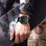 Fashion, accesorii si bijuterii - Barbati - Bijuterii barbati - Ceasuri barbati - Ceas barbatesc Nibosi Cronograf Otel Analog Quartz Negru - Infinity.ro