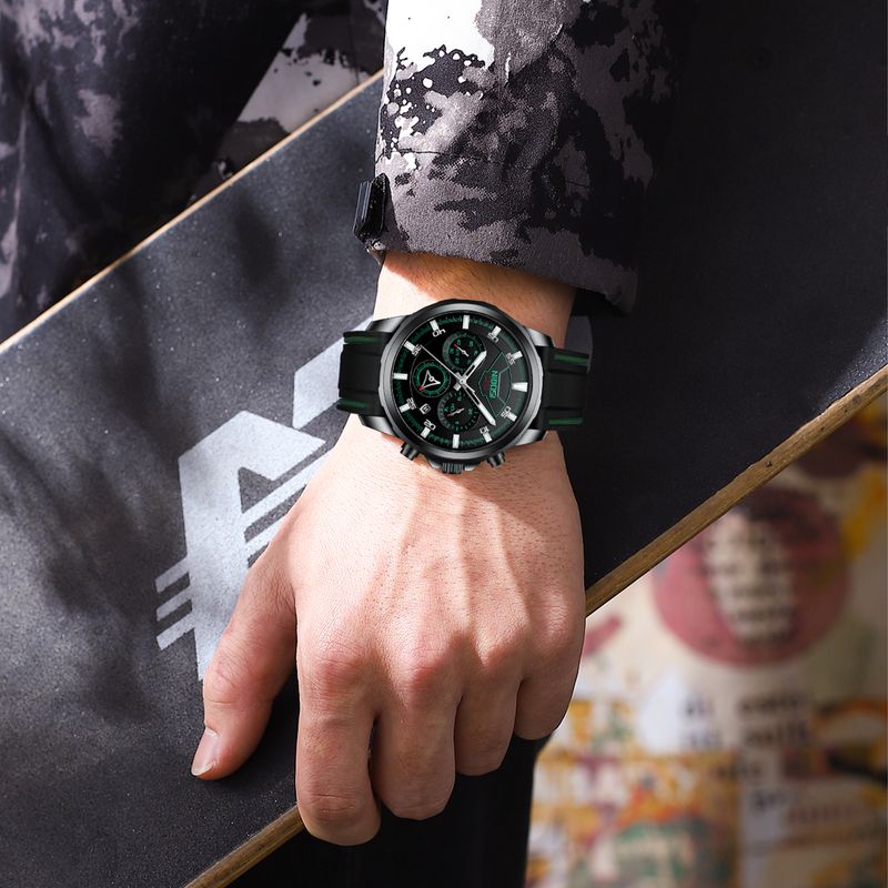 Fashion, accesorii si bijuterii - Barbati - Bijuterii barbati - Ceasuri barbati - Ceas barbatesc Nibosi Cronograf Otel Analog Quartz Negru - Infinity.ro