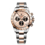 Fashion, accesorii si bijuterii - Barbati - Bijuterii barbati - Ceasuri barbati - Ceas Barbati Pagani Design PD-1644 Bicolor Argintiu & Rose Gold, Chronograph VK63, 40mm, Cadran Champagne, Sticla Safir - Infinity.ro