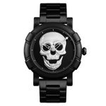 Fashion, accesorii si bijuterii - Barbati - Bijuterii barbati - Ceasuri barbati - Skmei Ceas barbatesc Craniu Alb Otel Afisaj analogic Negru - Infinity.ro
