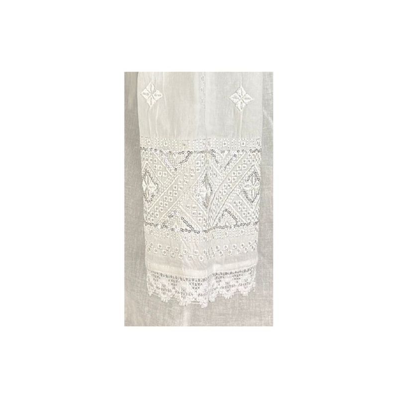 Fashion, accesorii si bijuterii - Femei - Imbracaminte femei - Camasi si bluze femei - Bluza dama RA25 alb/argintiu marimea S - Infinity.ro