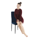 Casa si Gradina - Mobilier - Scaune si fotolii - Scaune - Scaun, tesatura albastra din catifea / metal negru, Coleta Nova - Infinity.ro