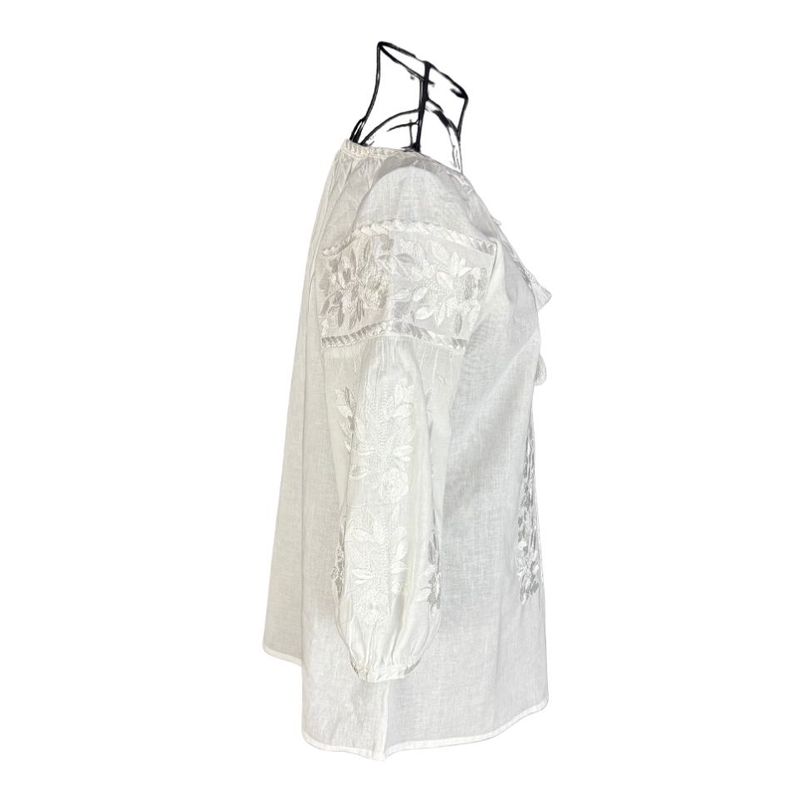 Fashion, accesorii si bijuterii - Femei - Imbracaminte femei - Camasi si bluze femei - Bluza dama DEC alb optic , marimea L - Infinity.ro