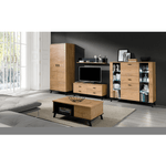 Casa si Gradina - Mobilier - Dulapuri si sifoniere - Dulapuri - Dulap Cuier, lefkas de stejar / negru, SIRAN TYPE 1 - Infinity.ro